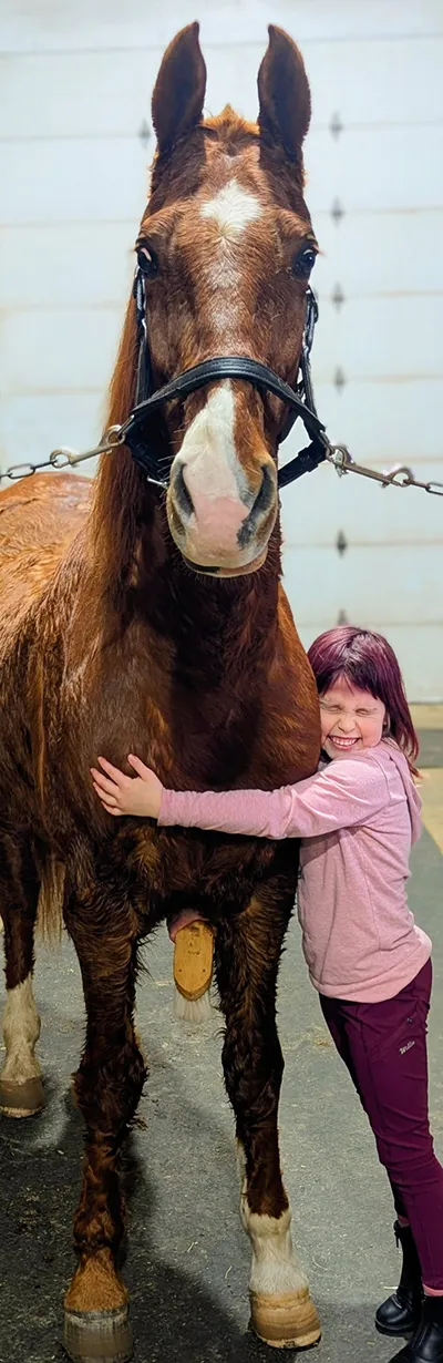 a girl and her horse